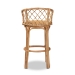 bali & pari Orchard Modern Bohemian Natural Brown Rattan Bar Stool - BSOOrchard-Rattan-BS