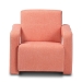 Baxton Studio Madian Modern and Contemporary Light Red Fabric Upholstered Armchair - BSO2018-Red-CC