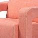 Baxton Studio Madian Modern and Contemporary Light Red Fabric Upholstered Armchair - BSO2018-Red-CC