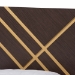 Baxton Studio Arcelia Contemporary Glam and Luxe Two-Tone Dark Brown and Gold Finished Wood Queen Size Platform Bed - BSOSEBED13032026-Modi Wenge/Gold-Queen