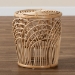 bali & pari Edena Modern Bohemian Natural Brown Finished Rattan End Table - BSORT009-Rattan-ET