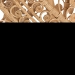 bali & pari Saranna Modern Bohemian Natural Brown Finished Rattan End Table - BSORT011-Rattan-ET