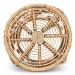 bali & pari Saranna Modern Bohemian Natural Brown Finished Rattan End Table - BSORT011-Rattan-ET