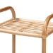 bali & pari Barras Modern Bohemian Natural Brown Finished Rattan 3-Tier Display Shelf - BSORBS014-Rattan-Shelf