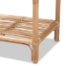 bali & pari Barras Modern Bohemian Natural Brown Finished Rattan 3-Tier Display Shelf - BSORBS014-Rattan-Shelf