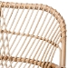 bali & pari Jayden Modern Bohemian White Fabric Upholstered and Natural Brown Finished Rattan Loveseat - BSOJayden-Rattan-LS