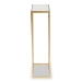 Baxton Studio Calanthe Modern and Contemporary Gold Finished Metal Console Table with Marble Tabletop - BSOH01-93949-Metal/Marble-Console