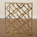 Baxton Studio Calanthe Modern and Contemporary Gold Finished Metal Console Table with Marble Tabletop - BSOH01-93949-Metal/Marble-Console