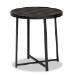 Baxton Studio Sadiya Modern Industrial Black Finished Metal Outdoor Side Table