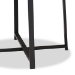 Baxton Studio Sadiya Modern Industrial Black Finished Metal Outdoor Side Table - BSOH01-99169-Metal Small Side Table