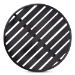 Baxton Studio Sadiya Modern Industrial Black Finished Metal Outdoor Side Table - BSOH01-99169-Metal Small Side Table