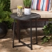 Baxton Studio Sadiya Modern Industrial Black Finished Metal Outdoor Side Table - BSOH01-99169-Metal Small Side Table