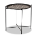 Baxton Studio Ivana Modern and Contemporary Black Finished Metal Plant Stand