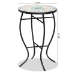 Baxton Studio Gaenor Modern and Contemporary Black Metal and Multi-Colored Ceramic Tile Plant Stand - BSOH01-104289 Plant Stand