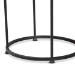 Baxton Studio Kaden Modern and Contemporary Multi-Colored Glass and Black Metal Outdoor Side Table - BSOH01-104348 Mosaic Side Table