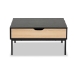 Baxton Studio Haben Modern and Contemporary Two-Tone Oak Brown and Black Finished Wood Coffee Table - BSOLCF20182-Black/Tan-CT