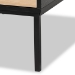 Baxton Studio Haben Modern and Contemporary Two-Tone Oak Brown and Black Finished Wood Coffee Table - BSOLCF20182-Black/Tan-CT