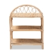 bali & pari Redell Modern Bohemian Natural Brown Rattan 3-Tier Display Shelf - BSORBS017-Rattan-Shelf