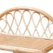 bali & pari Redell Modern Bohemian Natural Brown Rattan 3-Tier Display Shelf - BSORBS017-Rattan-Shelf
