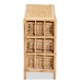 bali & pari Dariana Modern Bohemian Natural Brown Rattan 6-Drawer Storage Cabinet - BSORBS018-Rattan-6DW-Cabinet