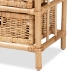 bali & pari Dariana Modern Bohemian Natural Brown Rattan 6-Drawer Storage Cabinet - BSORBS018-Rattan-6DW-Cabinet