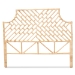 bali & pari Jayliah Modern Bohemian Natural Brown Rattan Queen Size Standalone Headboard - BSOWS004-Rattan-HB-Queen