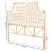 bali & pari Jayliah Modern Bohemian Natural Brown Rattan Queen Size Standalone Headboard - BSOWS004-Rattan-HB-Queen