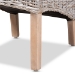 bali & pari Trianna Rustic Transitional Whitewashed Rattan and Natural Brown Finished Wood Dining Chair - BSOFlorence Highback-White Washed-DC