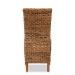 bali & pari Trianna Rustic Transitional Natural Seagrass and Brown Finished Wood Dining Chair - BSOFlorence Highback-Natural-DC