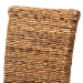 bali & pari Trianna Rustic Transitional Natural Seagrass and Brown Finished Wood Dining Chair - BSOFlorence Highback-Natural-DC