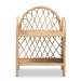 bali & pari Hammond Modern Bohemian Natural Brown Rattan 2-Tier Display Shelf - BSORBS016-Rattan-Shelf