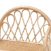 bali & pari Hammond Modern Bohemian Natural Brown Rattan 2-Tier Display Shelf - BSORBS016-Rattan-Shelf
