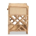 bali & pari Camara Modern Bohemian Natural Brown Rattan 1-Drawer Nightstand - BSOWS001-Rattan-NS