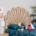 bali & pari Variel Modern Bohemian Natural Brown Rattan Queen Size Standalone Headboard - BSOD001-Rattan-HB-Queen