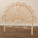 bali & pari Variel Modern Bohemian Natural Brown Rattan Queen Size Standalone Headboard - BSOD001-Rattan-HB-Queen
