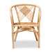 bali & pari Kagama Modern Bohemian Natural Brown Rattan Dining Chair - BSOKagama-Rattan-DC