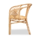 bali & pari Kagama Modern Bohemian Natural Brown Rattan Dining Chair - BSOKagama-Rattan-DC