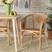 bali & pari Kagama Modern Bohemian Natural Brown Rattan Dining Chair - BSOKagama-Rattan-DC