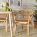 bali & pari Kaka Modern Bohemian Natural Brown Rattan Dining Chair - BSOKaka-Rattan-DC