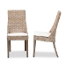 bali & pari Toby Modern Bohemian Grey Rattan 2-Piece Dining Chair Set - BSOToby-Grey Natural-DC