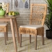 bali & pari Sullivan Modern Bohemian Natural Brown Rattan 2-Piece Dining Chair Set - BSOSullivan-Rattan-DC