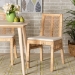 bali & pari Suci Modern Bohemian Natural Brown Rattan 2-Piece Dining Chair Set - BSOSuci-Rattan-DC