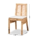 bali & pari Suci Modern Bohemian Natural Brown Rattan 2-Piece Dining Chair Set - BSOSuci-Rattan-DC