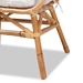 bali & pari Benicia Modern Bohemian Natural Brown Rattan Dining Chair - BSODC818-Rattan-DC