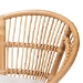 bali & pari Adrina Modern Bohemian Natural Brown Rattan Dining Chair - BSODC810-Rattan-DC