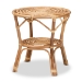 Baxton Studio Cariel Modern Bohemian Natural Brown Rattan Coffee Table