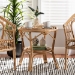 bali & pari Cariel Modern Bohemian Natural Brown Rattan Coffee Table - BSO12720-Rattan-CT