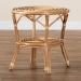 bali & pari Cariel Modern Bohemian Natural Brown Rattan Coffee Table - BSO12720-Rattan-CT