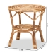 bali & pari Cariel Modern Bohemian Natural Brown Rattan Coffee Table - BSO12720-Rattan-CT