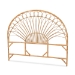 Baxton Studio Devereaux Modern Bohemian Natural Brown Rattan King Size Standalone Headboard